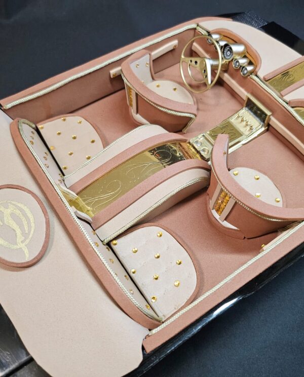 Elite Gold Custom Lowrider Interior – Show Edition