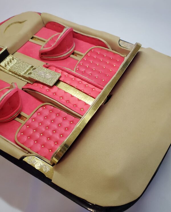 Custom Mini Car Interior Model – Pink & Gold Edition