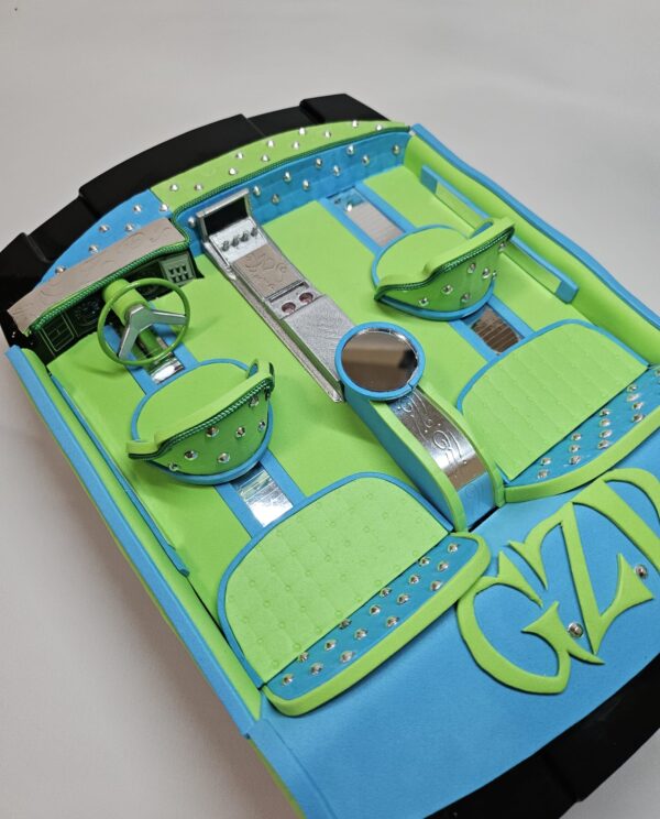 GZD Chrome Lime Custom Lowrider Interior