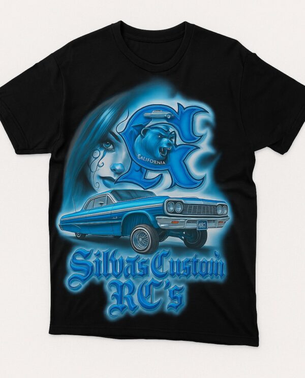 Silva’s Custom RC’s Blue California Style Tee (Black)
